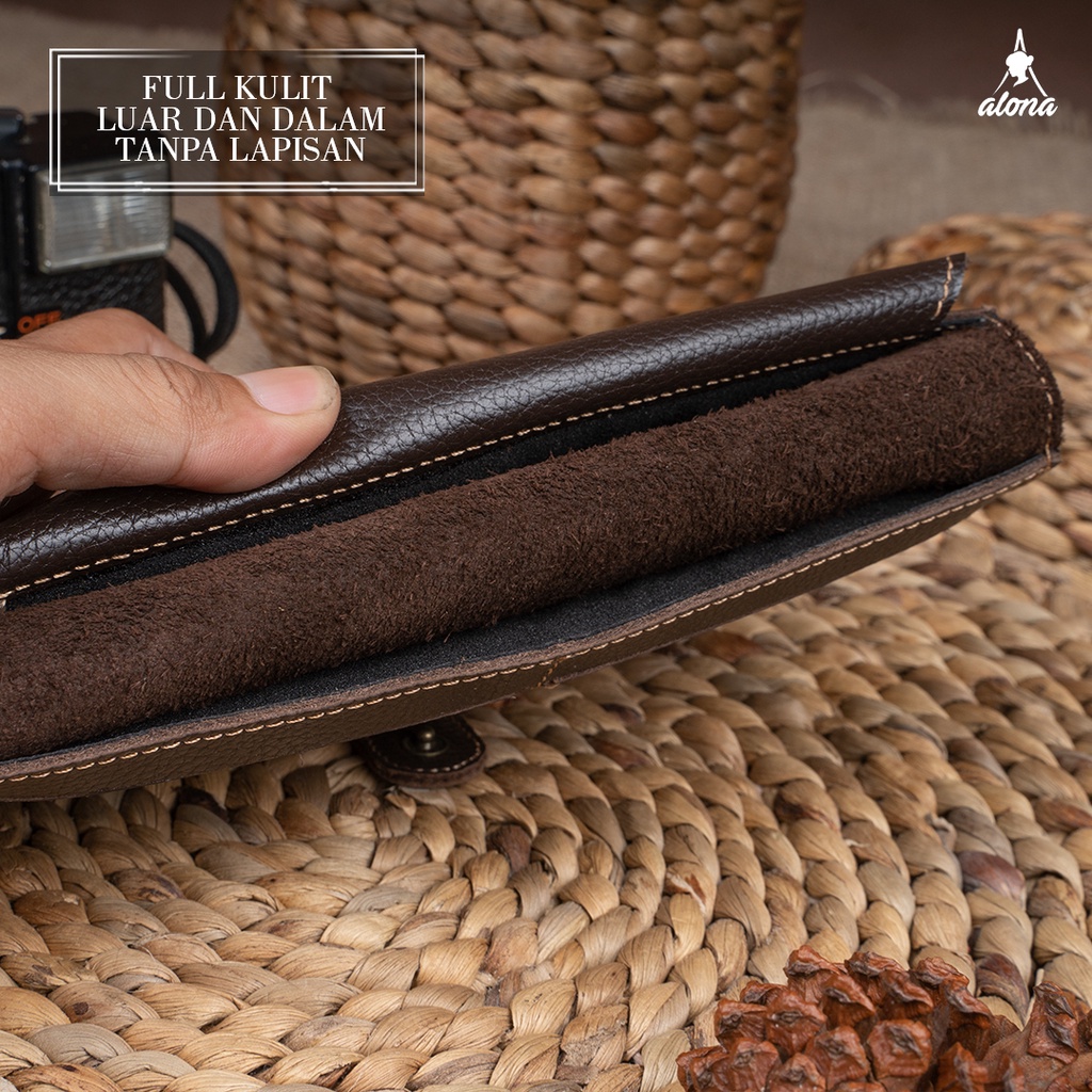 Dompet Wanita Panjang Kulit Sapi Asli Premium Perempuan Cewek Alona Evelyn Terbaru 100% Ori Original 17 Slot Kartu