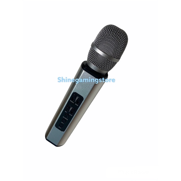 Mic Karaoke K6 Wireless Bluetooth Karaoke Player Smule Microphone Speaker KTV Efek USB Player