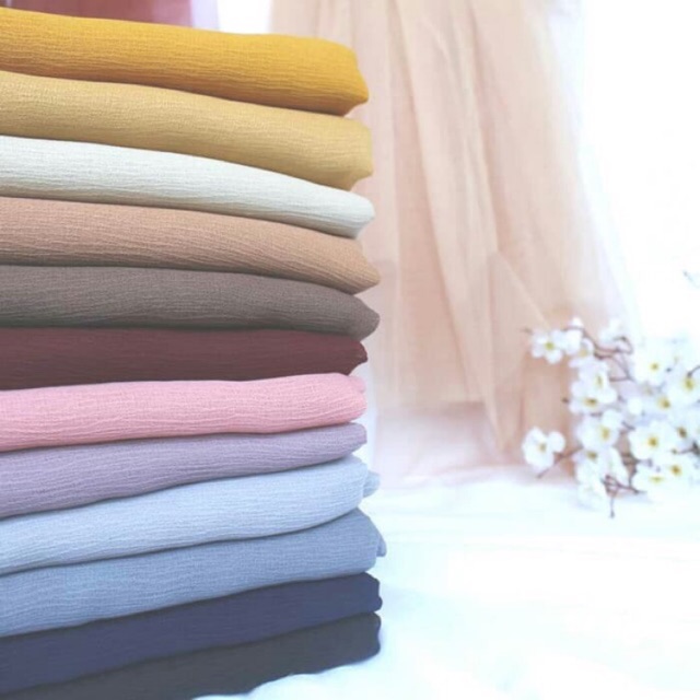Hijab/Jilbab Cornskin Syari Jilbab Segiempat Kerudung Segi Empat Khimar Serat Jagung Jumbo Polos