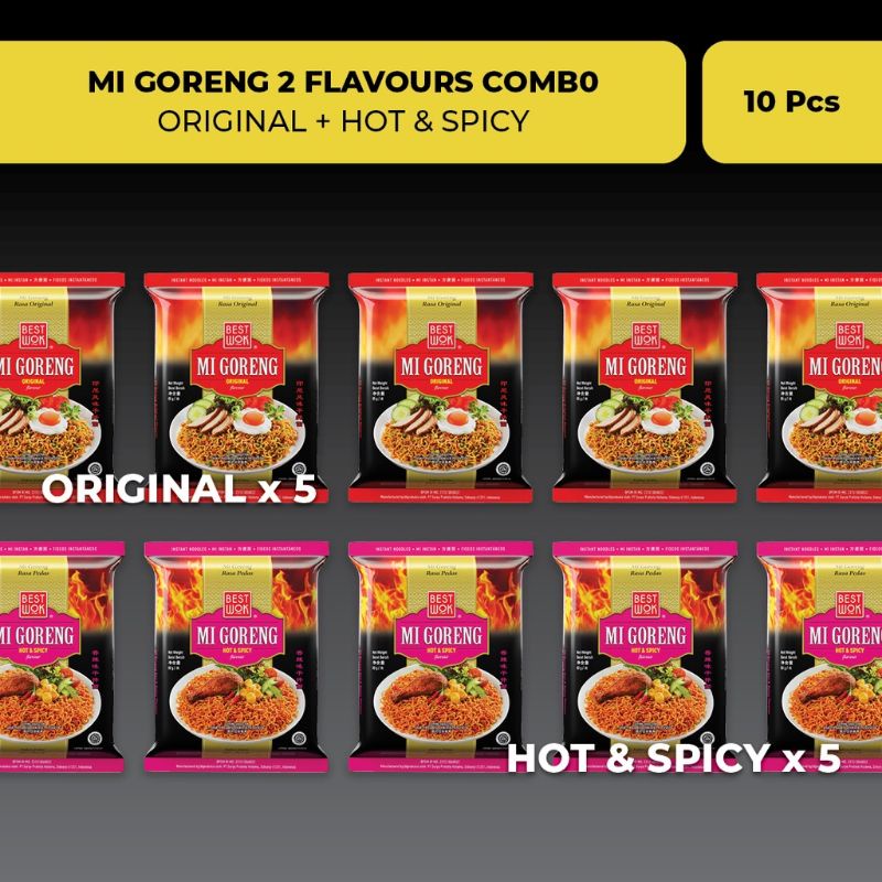 

Best Wok Mi Goreng Combo Original + Hot & Spicy