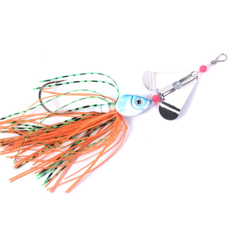 1pc Umpan Pancing Spinner Spoon 10cm 13g Untuk Memancing Ikan Bass