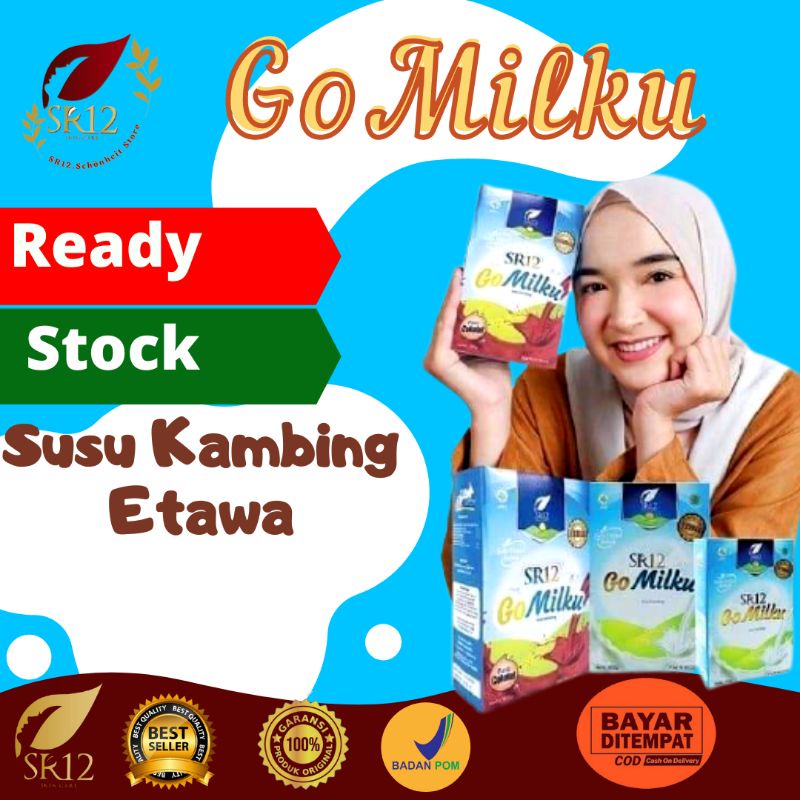 

susu kambing etawa gomilku sr12/rasa original/ rasa cokelat