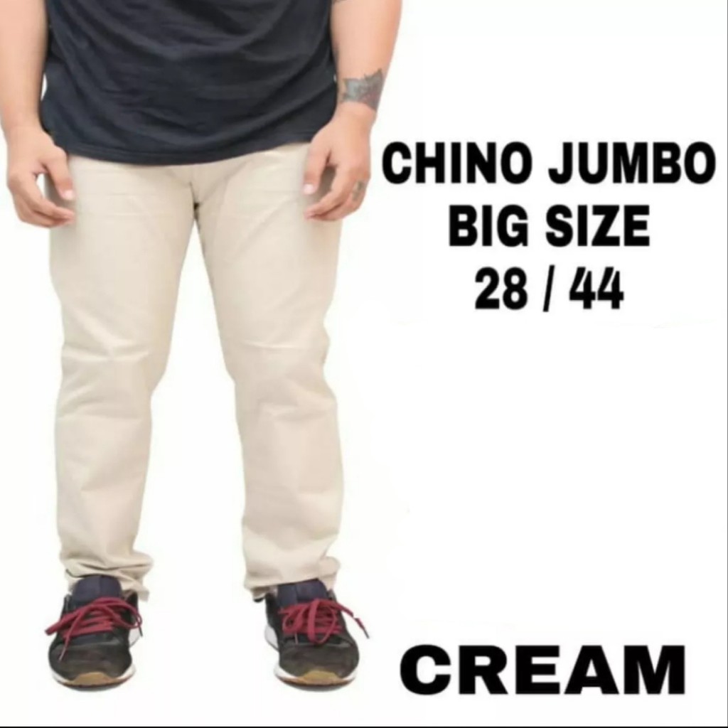 BIG SIZE / JUMBO 39-44 Celana Chino Panjang Pria Premium Reguler Fit Modern