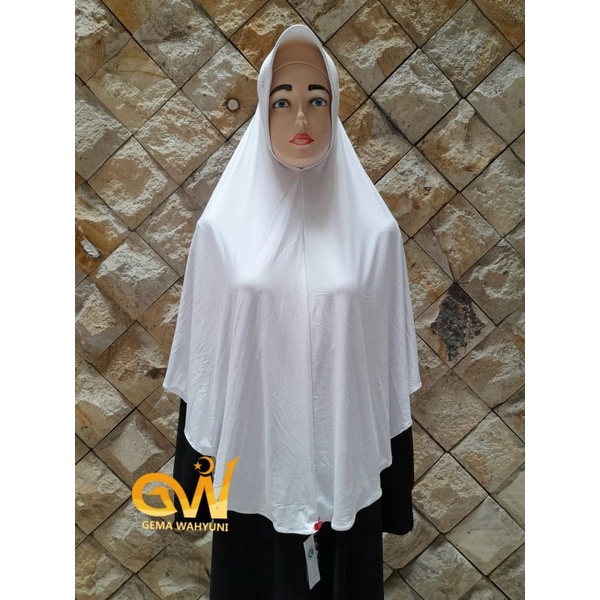 Jilbab Putih S3 Marsha Spaekling Zoya / Jilbab Umroh Putih / Kerudung Umroh Putih