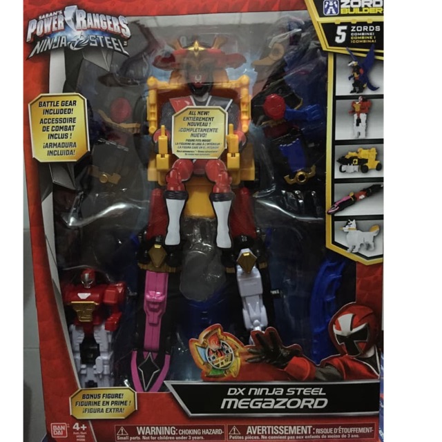 Power ranger sabans ninja steel DX ninja steel megazord bandai ori
