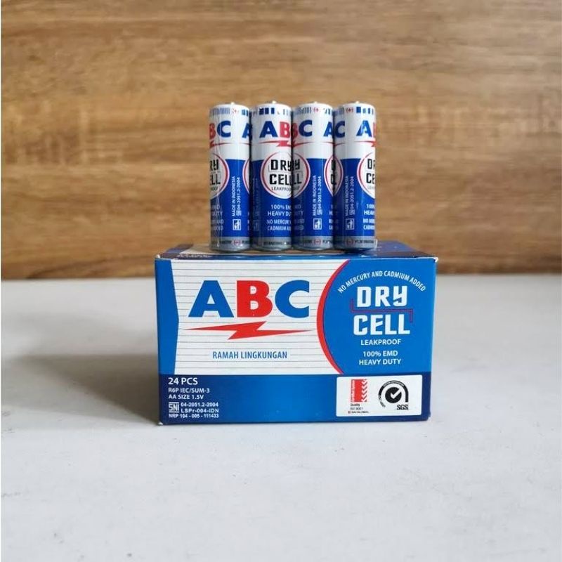 Baterai Battery Batre AA A2 ABC Biru 1.5V Dry Cell Kualitas Bagus