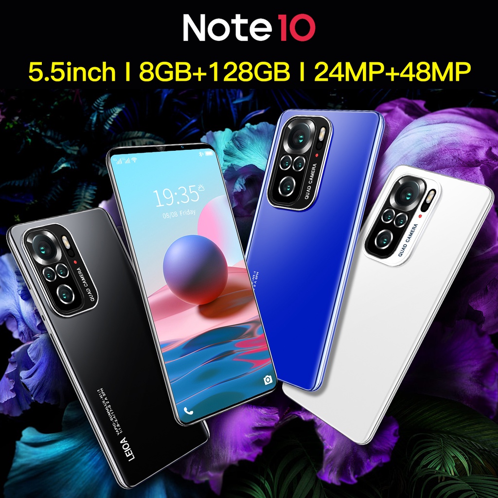 Hadiah Natal【baru】hp murah cod TERLARIS  PROMO CUCI GUDANG 2021 Note 10 8GB+128GB 5.5 inci FHD 4800mAh penjualan besar Pengiriman lokal kredit hp cicilan murah handphone murah baru-1