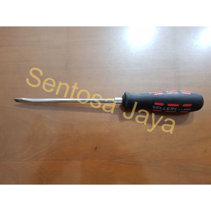 Obeng Karet Minus (-) / Screwdriver 6" inch in inci Sellery