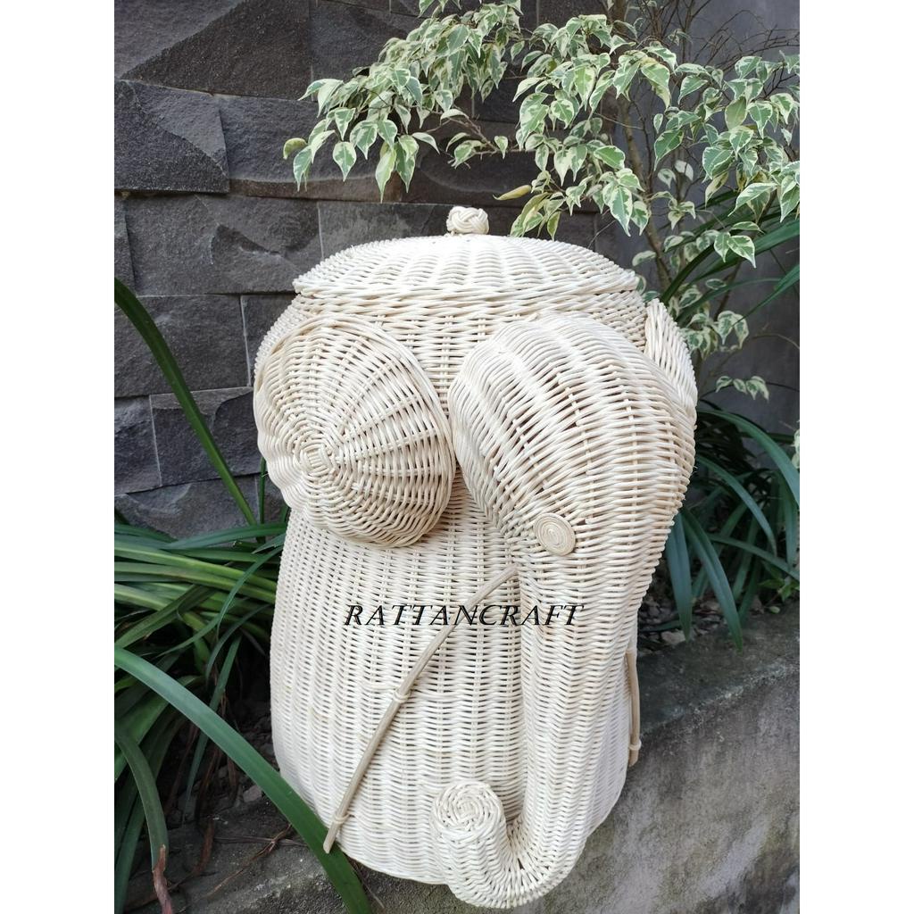 Keranjang loundry gajah/keranjang rotan