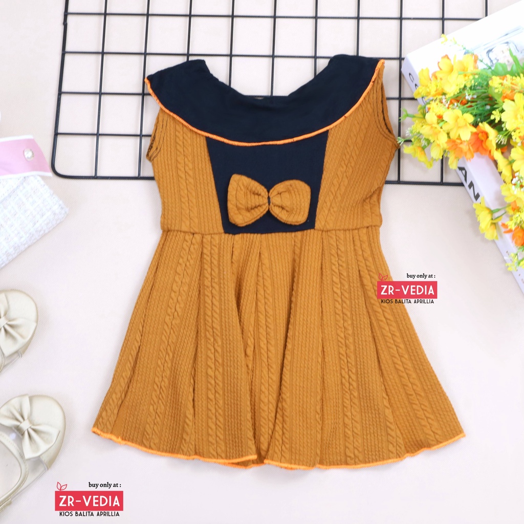 (0-6 Bulan) Dress Najwa uk Bayi / Dres Cantika Yukensi Baju Anak Perempuan Gaun Pesta Import Cewek