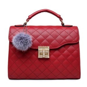 tf1157 tas korea best quality leather, tas selempang (merah)
