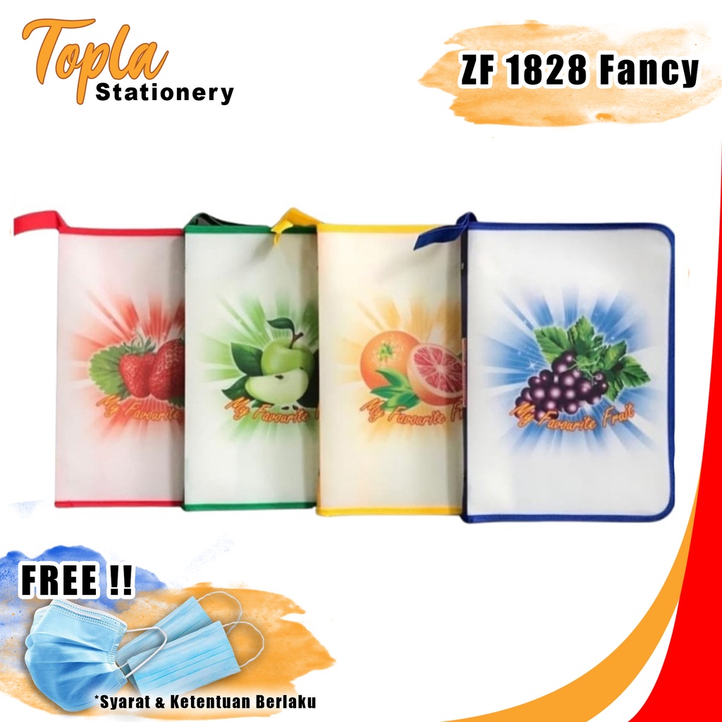 

Zipper File Zipper Bag Fancy Folio Topla ZF 1828 Motif