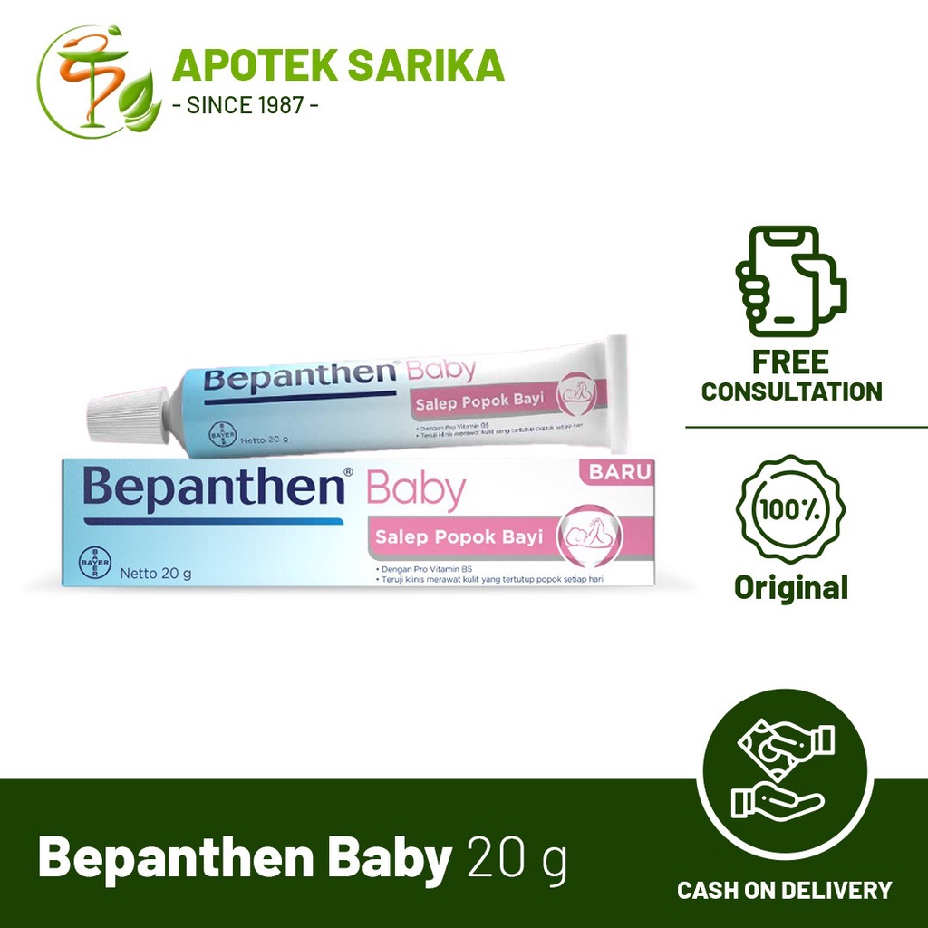 Bepanthen Salep Bayi Ruam Popok 20 gr / Salep Popok Bayi