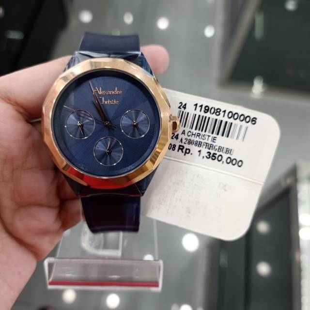 JAM TANGAN WANITA ALEXANDRE CHRISTIE 2808 AC2808 NAVY