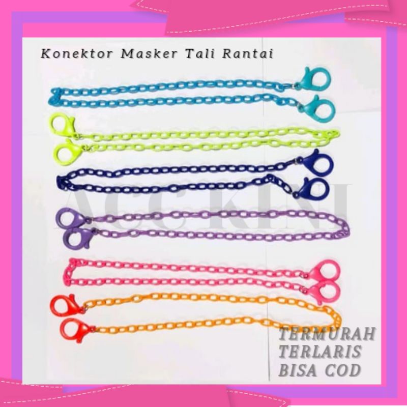 AccKini - Konektor Masker Tali Pengait Hijab Pengait Masker Connector Rantai Masker Jilbab Termurah