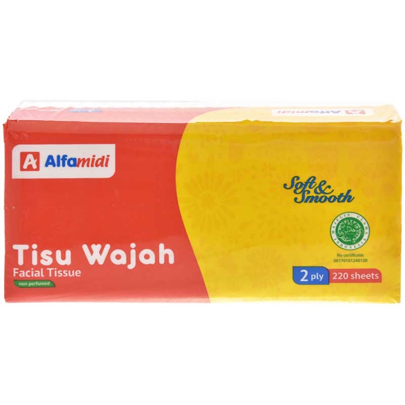 Alfamidi Facial Tissue 220s