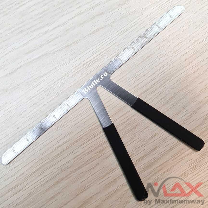 Biutte.co Mistar Pengaris Alis agar kanan dan kiri selalu seimbang, pemandu Pensil alis 3 Point Eyebrow Stencil Microblading Measure Makeup Tattoo Ruler Tools Easy To Use Beauty Accessories Microblading Eyebrow Tattoo Stencil Ruler Shaper Template