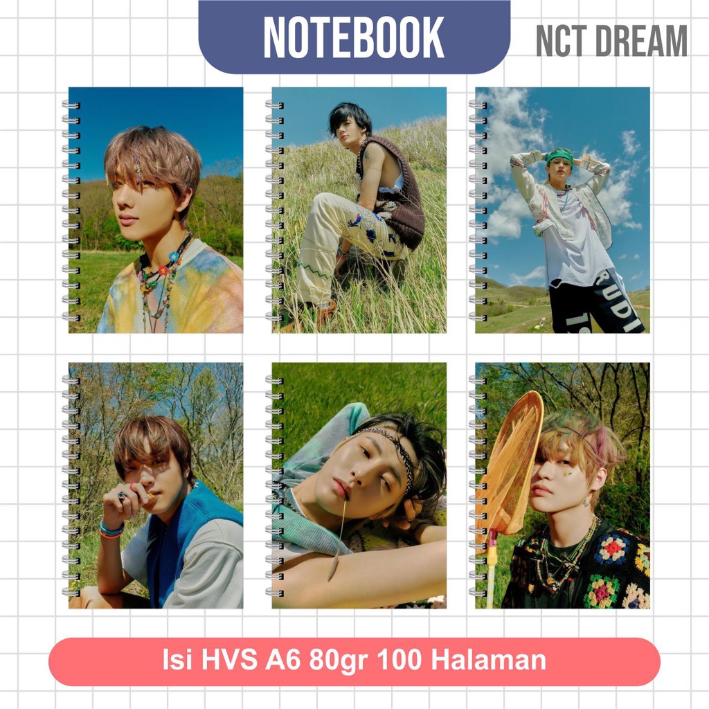 

Notebook A6 (10,5x14,5 cm) KPOP NCT DREAM Seri 8 / NOTEBOOK KPOP NCT TERMURAH