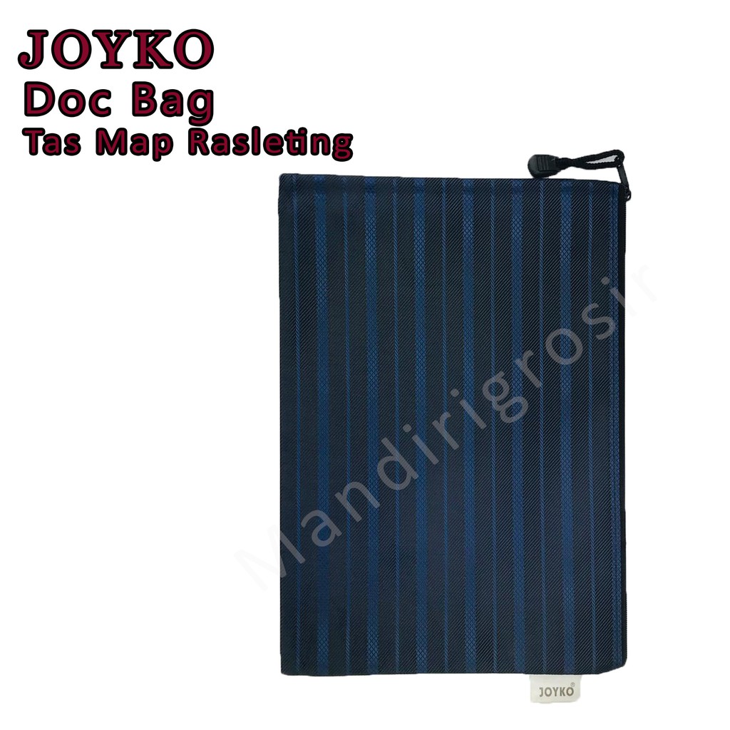 Doc Bag * Joyko * Tas Map Rasleting * Motif Salur * DCB-38B5