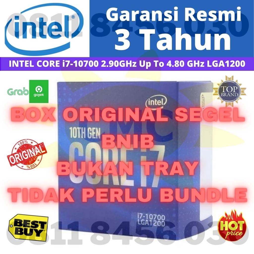 Intel Core i7-10700 2.9Ghz Up To 4.8Ghz - Cache 16MB Box LGA 1200