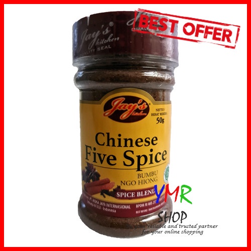 

Bumbu dapur masak gohiong Ngohiong Go Hiong bubuk Chinese Five Spice Jay's Jays Halal 50 Gram