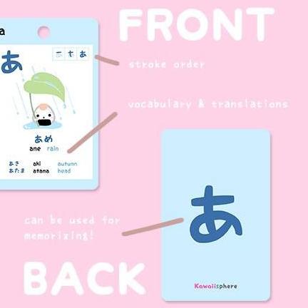 

Ready Stock!!Hiragana / Katakana Flash Card | Learn Japanese Kana | Study Card | Kartu Belajar Bahasa Jepang