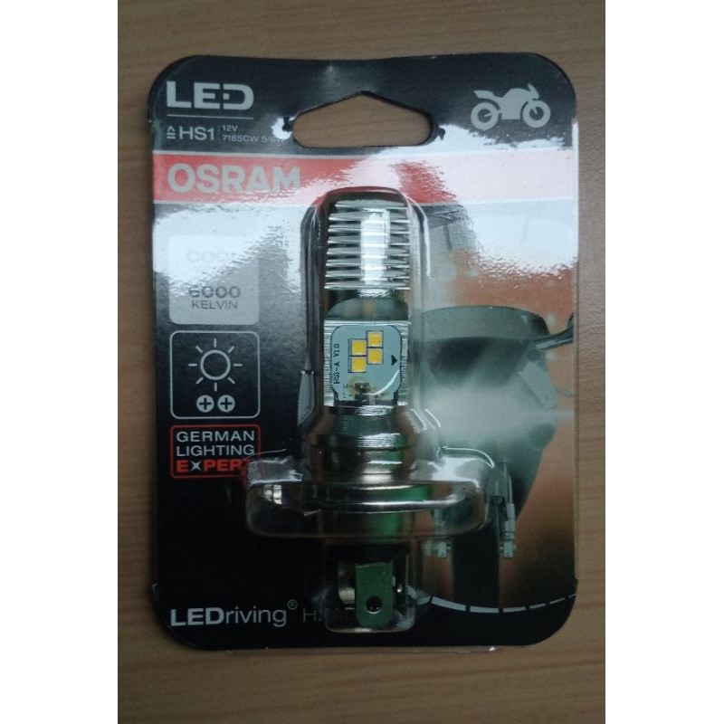 Lampu depan osram led 4 titi 2 sisi sinar putih universal soket H4
