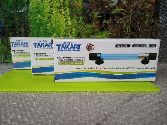 Takari T-UV 9watt Aquarium Submersible UV Lampu Anti Lumut Bakteri Sterilisasi Hemat Energi