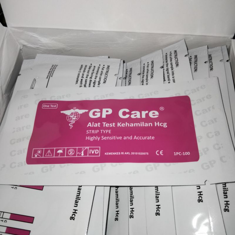 tespek Gp care alat test kehamilan hcg / Tespek / gp care biru &amp; pink.