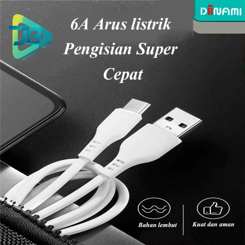 6A KABEL DATA ORIGINAL DIINAMI LIGTHING MICRO TIPE C USB FAST CHARGING QC 3.0A PENGISIAN CEPAT JB5061