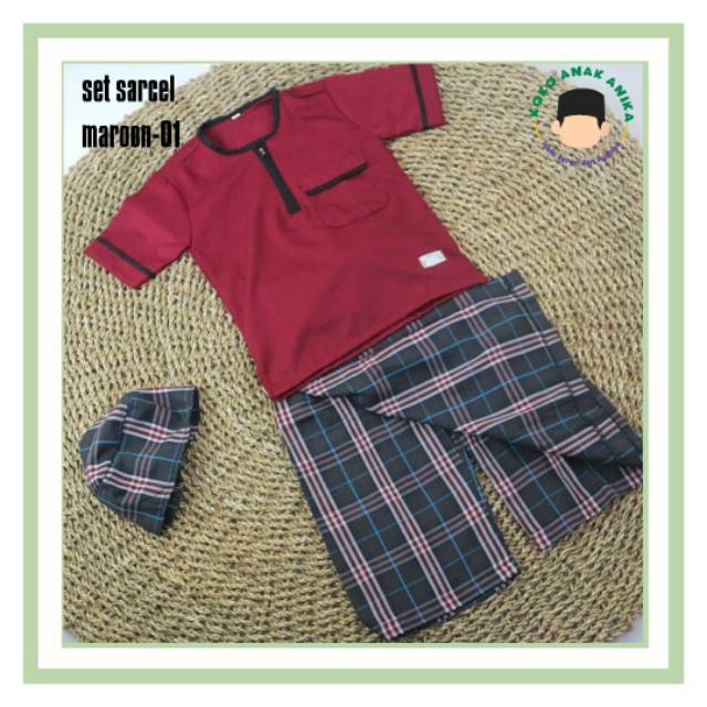 Set Sarung Celana Koko Anak