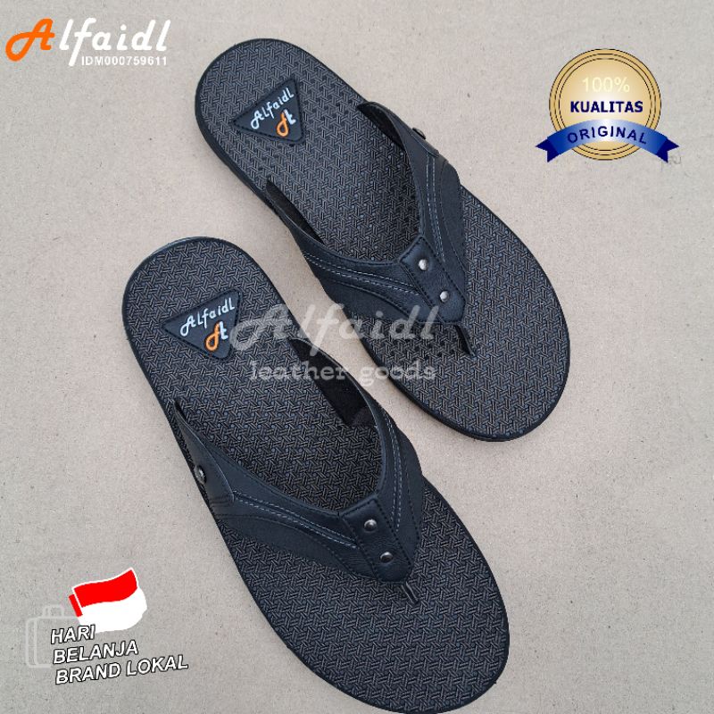 Sandal Distro | Sandal Pria Casual | Sendal Jepit Cowok Original Alfaidl