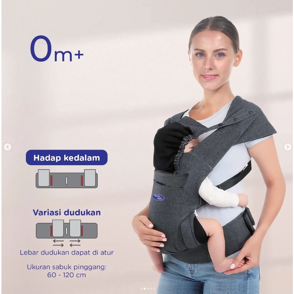 Baby Safe BC010 M-Shaped Carrier | Gendongan Bayi