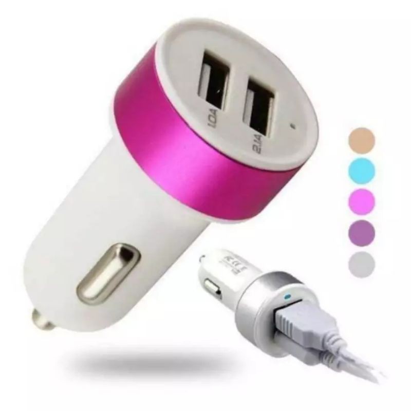 Car Charger 2USB Output /Batok Saver Casan Mobil 2Usb