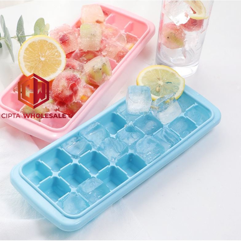 Cetakan es Silikon ice cube mold silicone 36 grid silicone ice tray