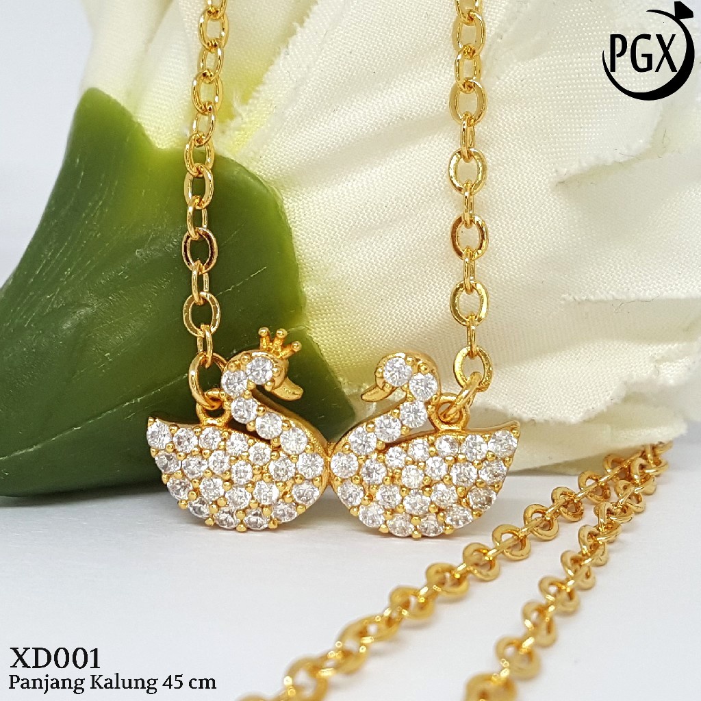 PGX Kalung Wanita Xuping Aksesoris Fashion Perhiasan Lapis Emas Premium - XD001