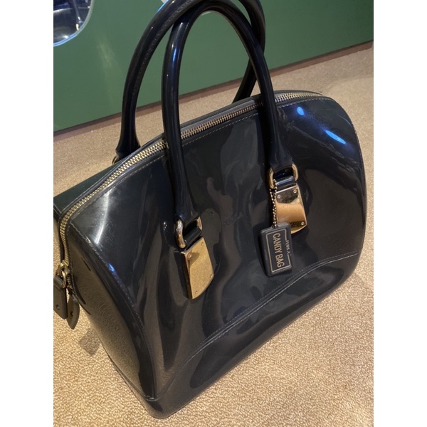 Preloved Furla Candy Bag Grey Authentic