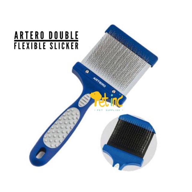 Artero double flexible slicker atau pet brush sisir anjing atau kucing