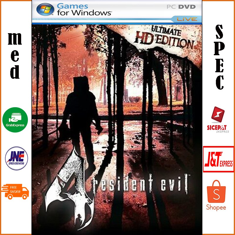 RESIDENT EVIL 4 ULTIMATE HD EDITION PC / RE 4 DVD GAME GAMING LAPTOP KASET CD KOMPUTER