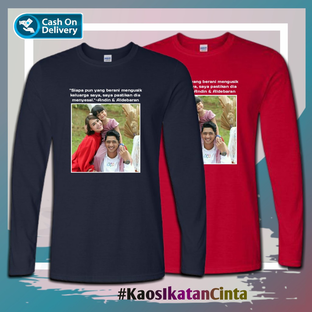 Kaos Ikatan Cinta Andin Aldebaran Lengan Panjang Wanita Murah Original Katun Combed