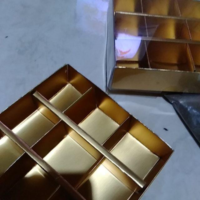 Kotak Sekat Coklat 9 - Box Coklat Sekat 9 - Ready Gold
