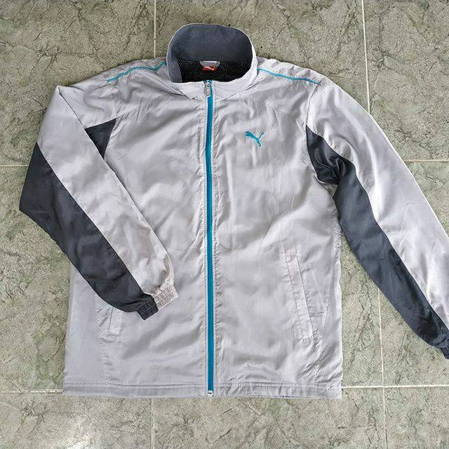 Jaket Puma sports parasut adem second branded original