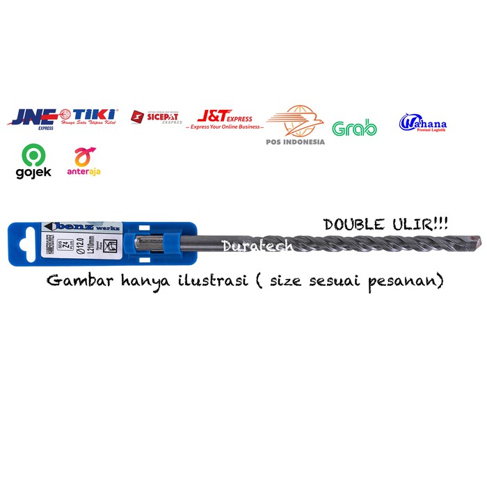 Promo Mata Bor Beton Sds Plus Size 22Mm X 1000Mm / Sds Plus Z4 Benz Werk