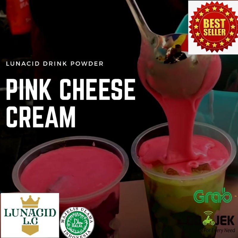 

Bubuk Minuman Rasa Pink Cheese Cream 1 Kg / Pink Cheese Cream Powder / Bubuk Pink Cheese Cream / Serbuk Pink Cheese Cream 1 Kg