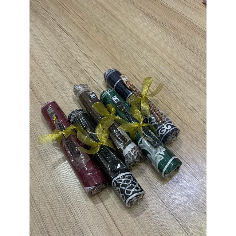 Paket Souvenir Sajadah KISWAH + Tasbih Parcel Sajadah Besar