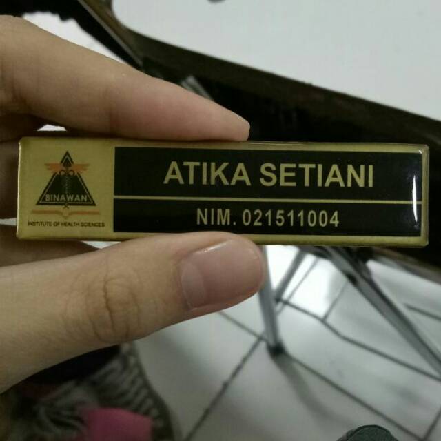 

Nametag kuninga resin penitik