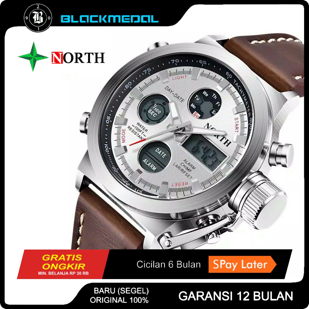 North N 6022 LED Jam Tangan Pria Militer Tahan Air