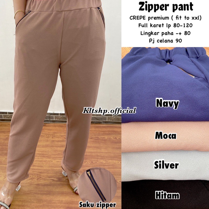 ZIPPER PANT / CELANA JUMBO / BIGSIZEJUMBO / JUMBOPANT