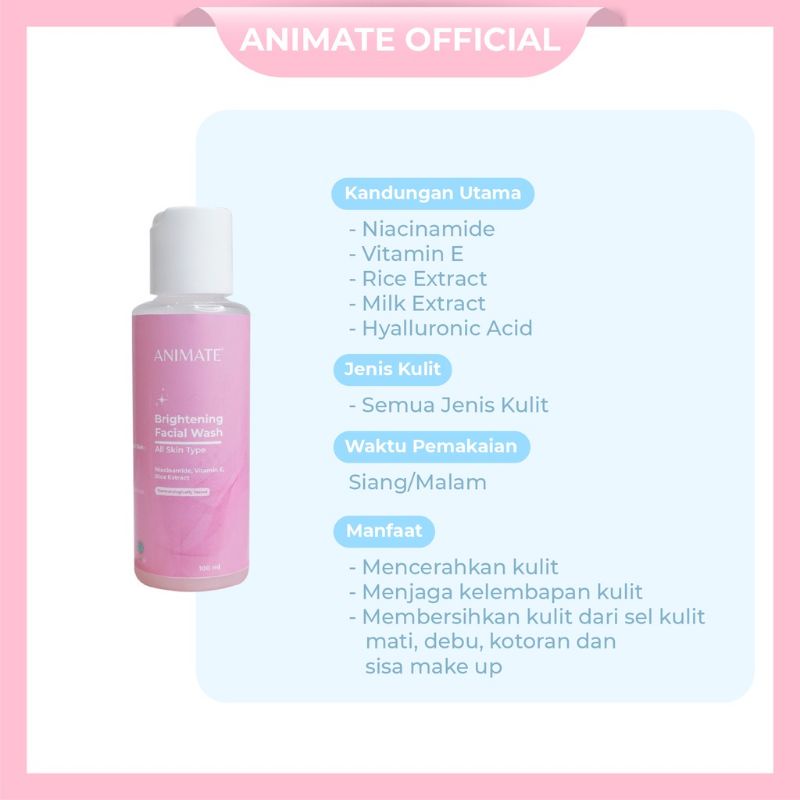 [ SUPER SALE ] ANIMATE INSTANT WHITENING PAKET 5IN1