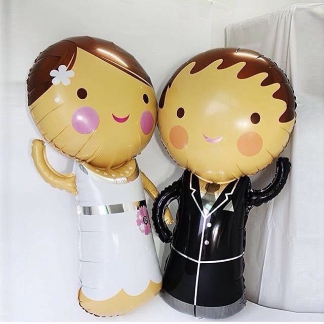 Jual Balon Groom And Bride Balon Foil Pengantin Balon Foil Wedding Balon Groom Balon 3294